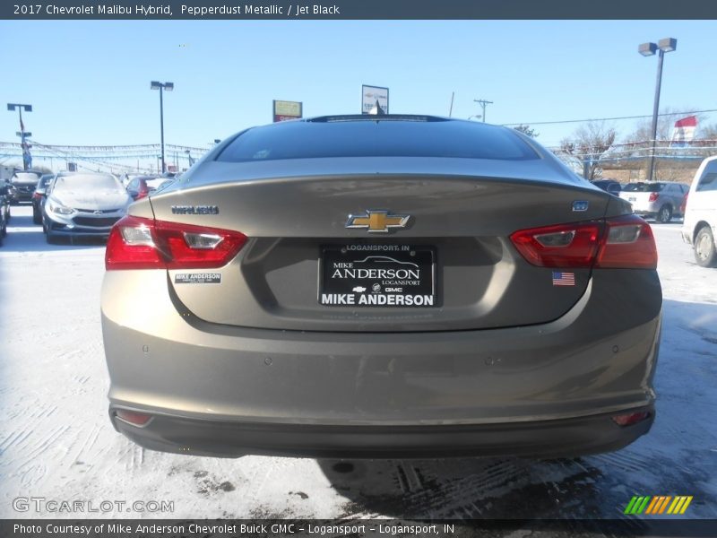 Pepperdust Metallic / Jet Black 2017 Chevrolet Malibu Hybrid