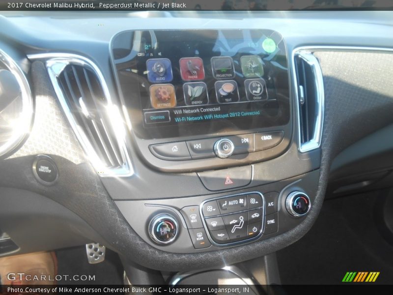 Pepperdust Metallic / Jet Black 2017 Chevrolet Malibu Hybrid