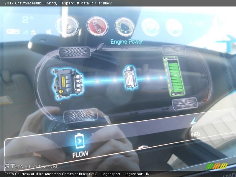 Pepperdust Metallic / Jet Black 2017 Chevrolet Malibu Hybrid