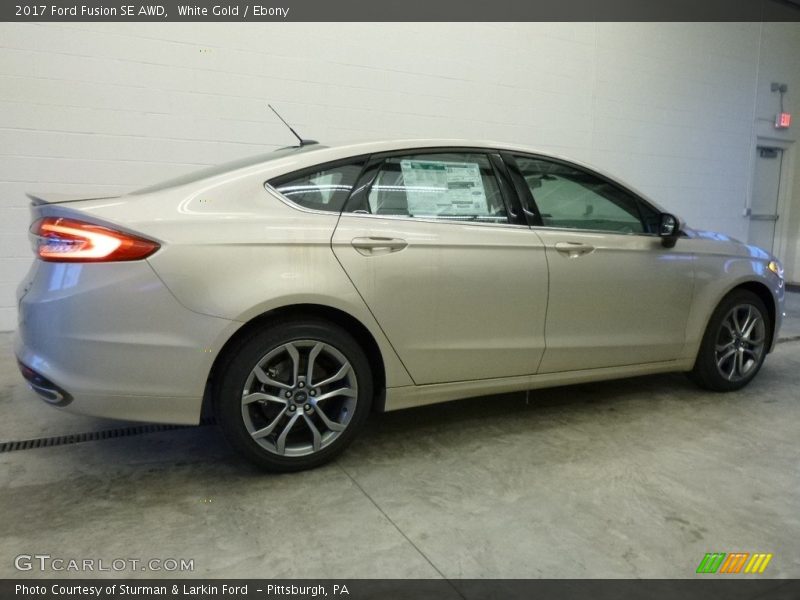 White Gold / Ebony 2017 Ford Fusion SE AWD