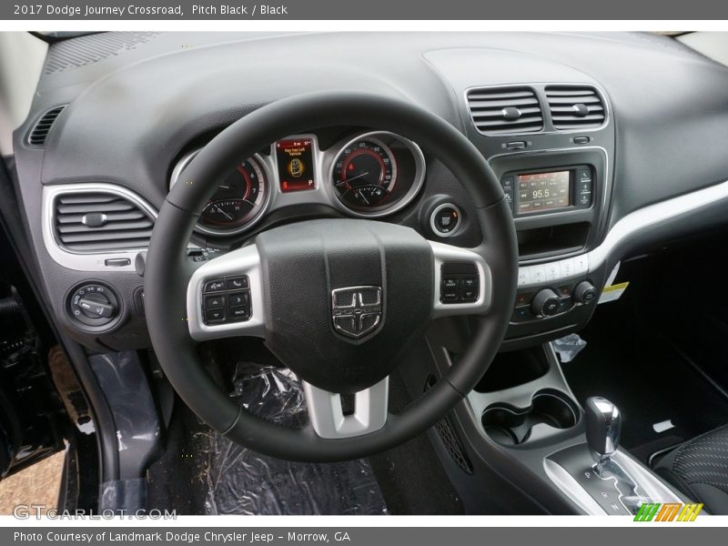 Pitch Black / Black 2017 Dodge Journey Crossroad