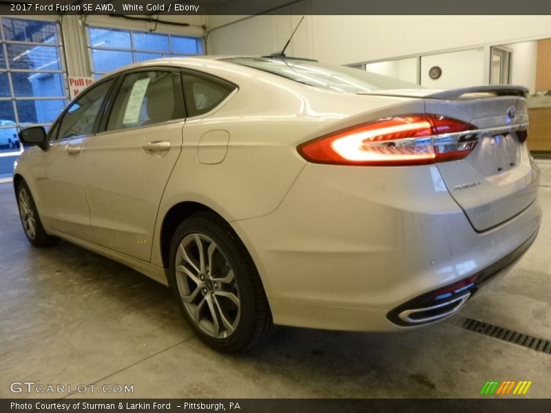 White Gold / Ebony 2017 Ford Fusion SE AWD