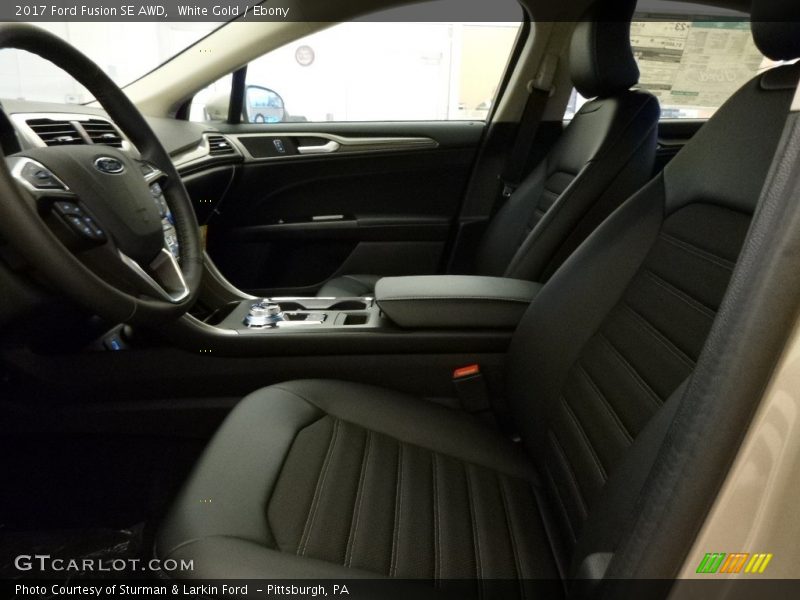 White Gold / Ebony 2017 Ford Fusion SE AWD