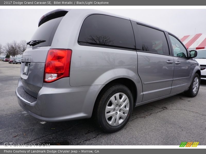 Billet Metallic / Black/Light Graystone 2017 Dodge Grand Caravan SE