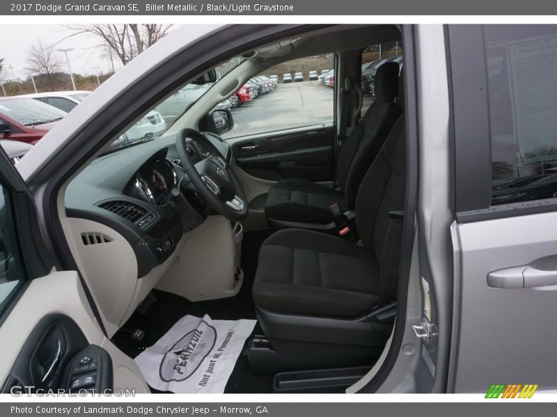 Billet Metallic / Black/Light Graystone 2017 Dodge Grand Caravan SE