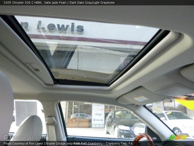 Satin Jade Pearl / Dark Slate Gray/Light Graystone 2005 Chrysler 300 C HEMI