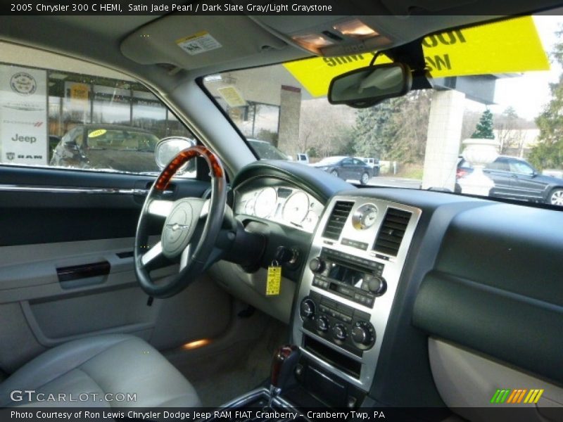 Satin Jade Pearl / Dark Slate Gray/Light Graystone 2005 Chrysler 300 C HEMI