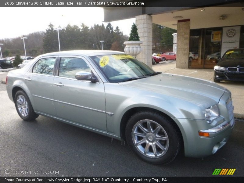 Satin Jade Pearl / Dark Slate Gray/Light Graystone 2005 Chrysler 300 C HEMI