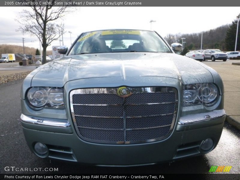 Satin Jade Pearl / Dark Slate Gray/Light Graystone 2005 Chrysler 300 C HEMI