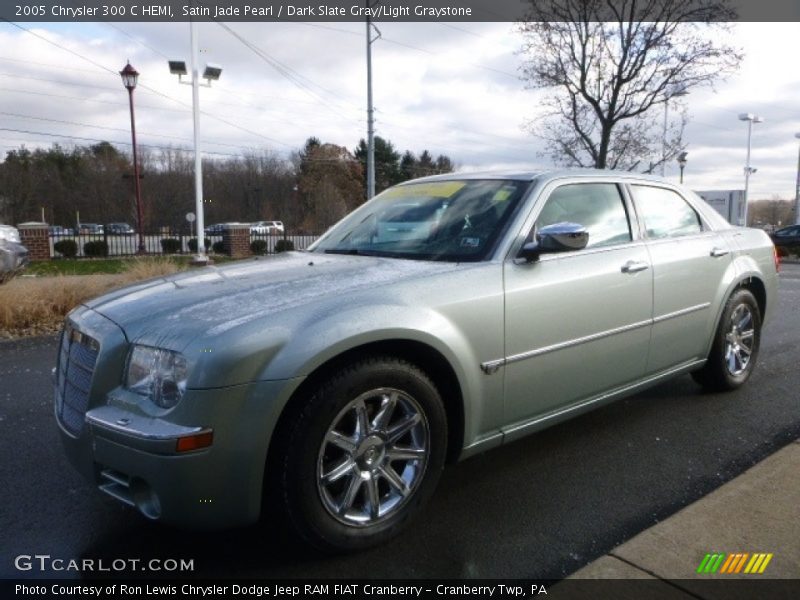 Satin Jade Pearl / Dark Slate Gray/Light Graystone 2005 Chrysler 300 C HEMI