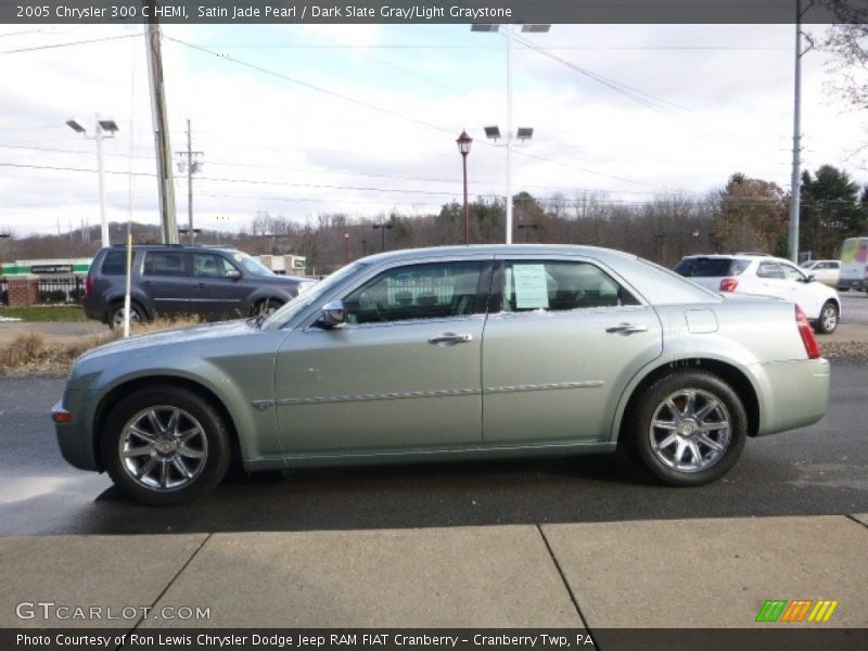 Satin Jade Pearl / Dark Slate Gray/Light Graystone 2005 Chrysler 300 C HEMI