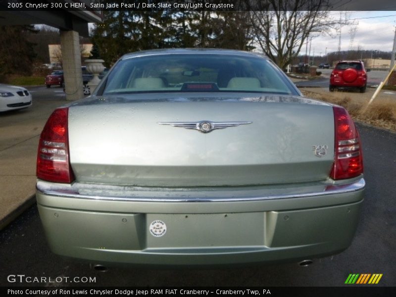 Satin Jade Pearl / Dark Slate Gray/Light Graystone 2005 Chrysler 300 C HEMI
