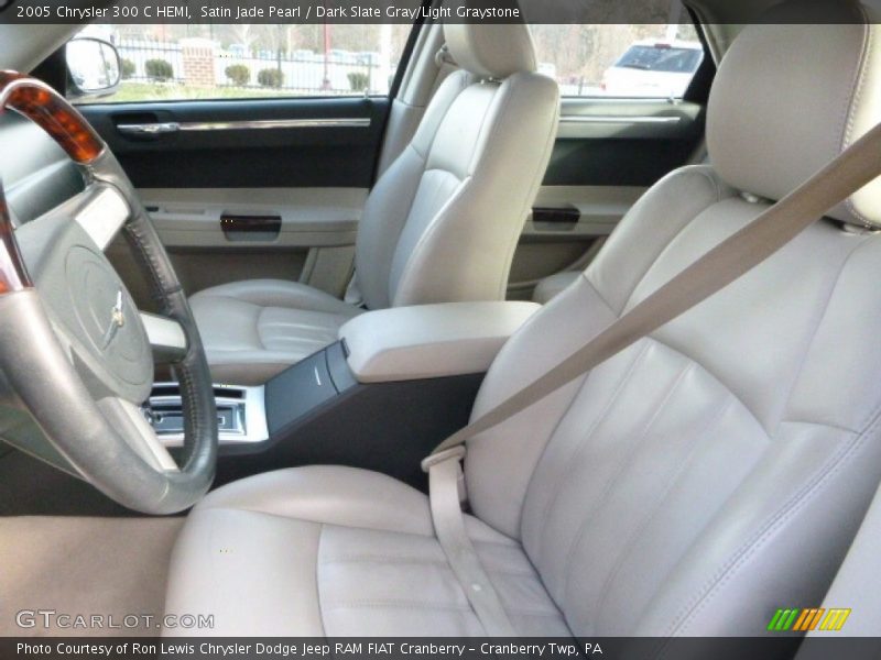 Satin Jade Pearl / Dark Slate Gray/Light Graystone 2005 Chrysler 300 C HEMI