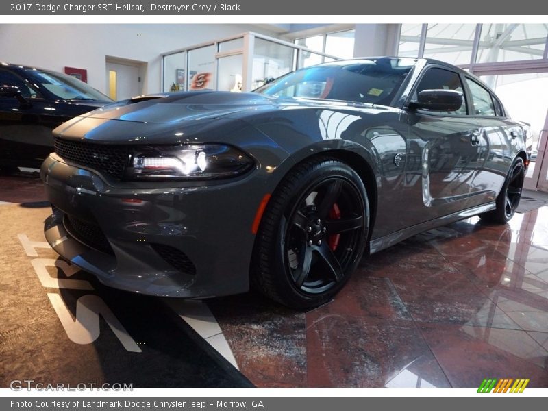 Destroyer Grey / Black 2017 Dodge Charger SRT Hellcat