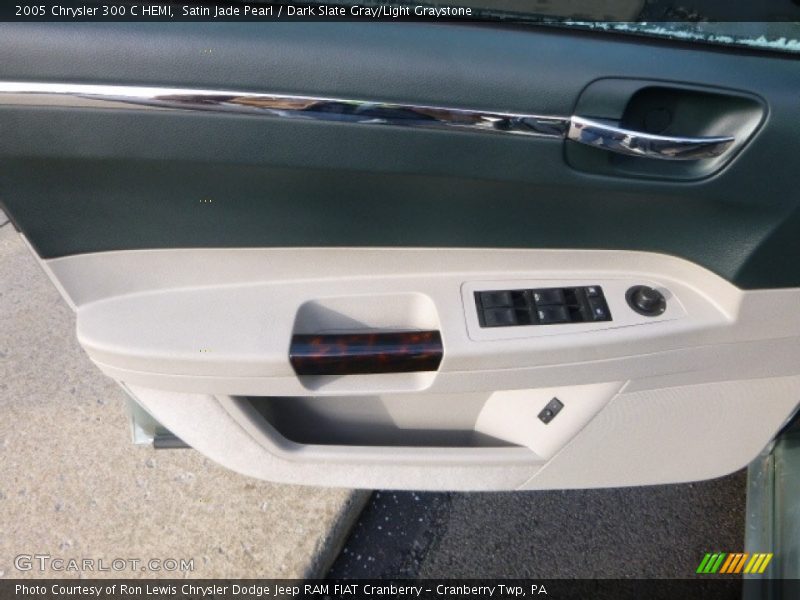 Satin Jade Pearl / Dark Slate Gray/Light Graystone 2005 Chrysler 300 C HEMI
