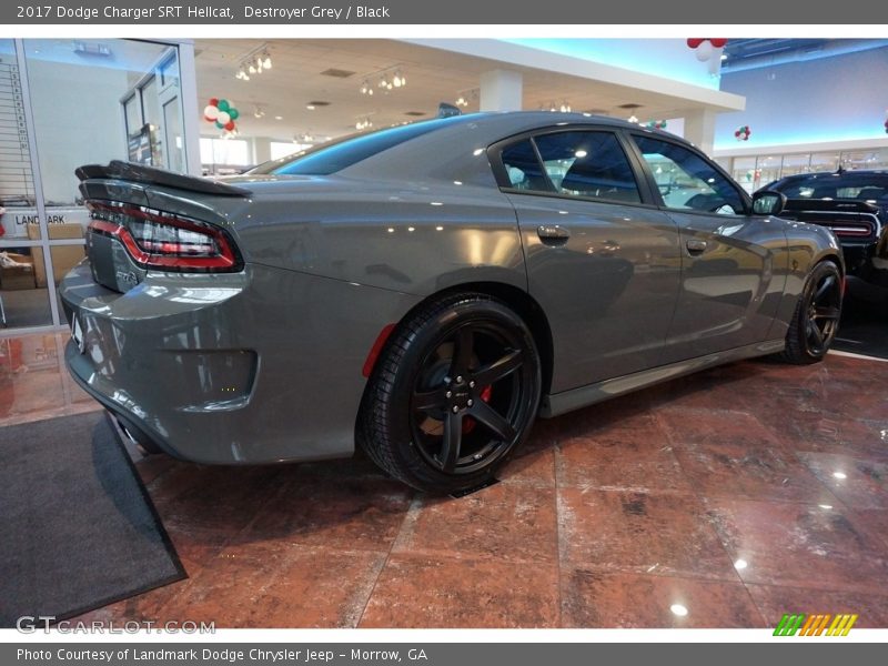 Destroyer Grey / Black 2017 Dodge Charger SRT Hellcat