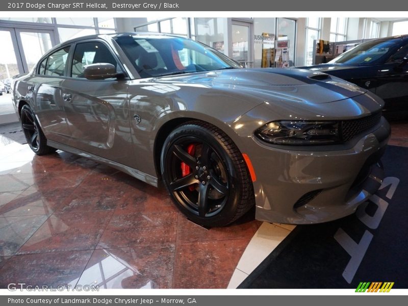 Destroyer Grey / Black 2017 Dodge Charger SRT Hellcat