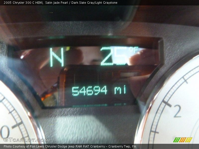 Satin Jade Pearl / Dark Slate Gray/Light Graystone 2005 Chrysler 300 C HEMI