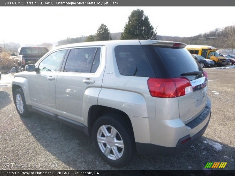 Champagne Silver Metallic / Jet Black 2014 GMC Terrain SLE AWD