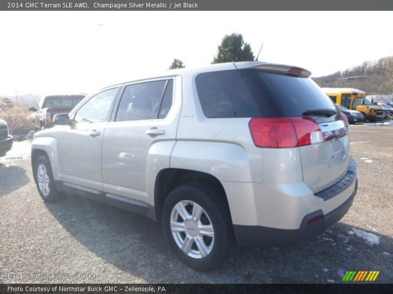 Champagne Silver Metallic / Jet Black 2014 GMC Terrain SLE AWD