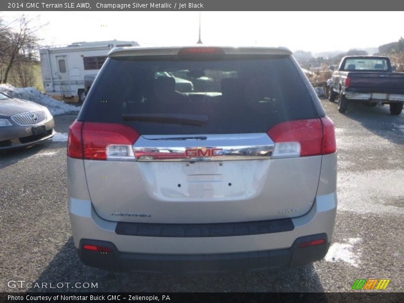 Champagne Silver Metallic / Jet Black 2014 GMC Terrain SLE AWD