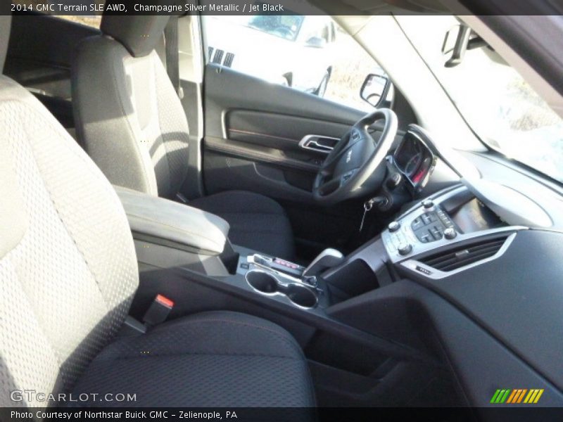 Champagne Silver Metallic / Jet Black 2014 GMC Terrain SLE AWD