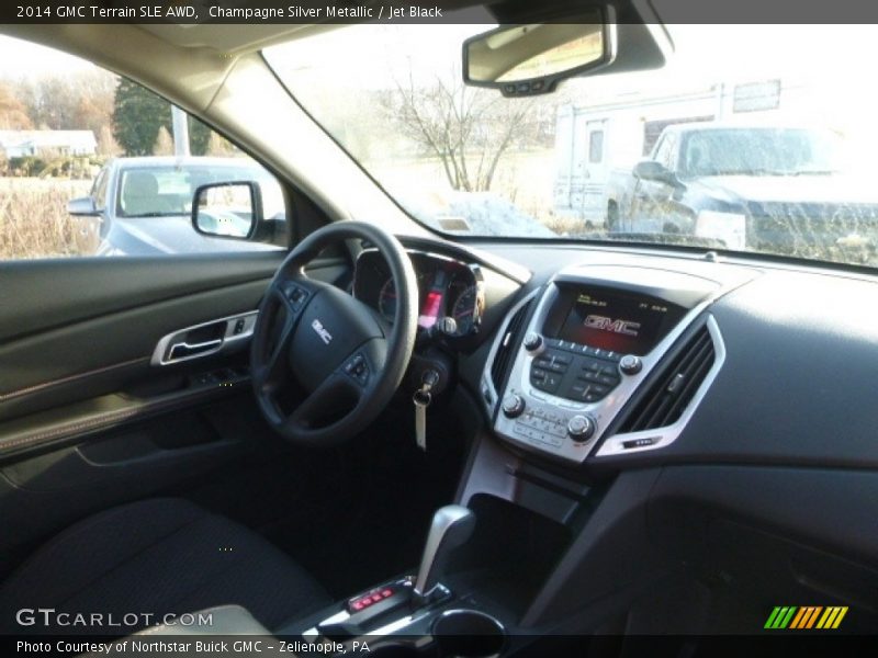 Champagne Silver Metallic / Jet Black 2014 GMC Terrain SLE AWD