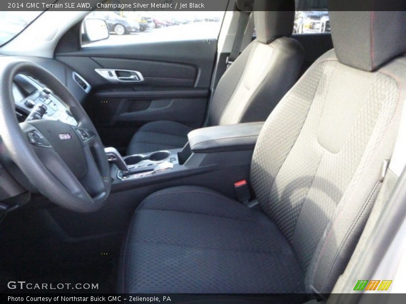 Champagne Silver Metallic / Jet Black 2014 GMC Terrain SLE AWD