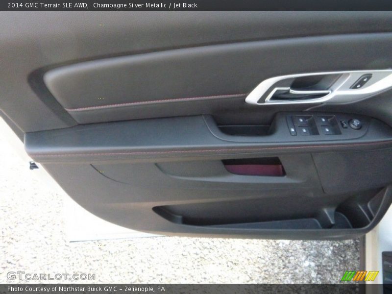 Champagne Silver Metallic / Jet Black 2014 GMC Terrain SLE AWD