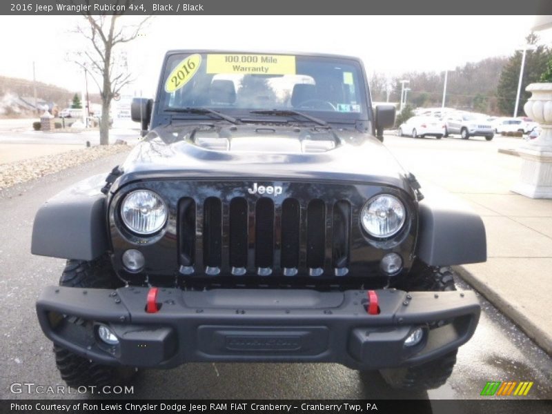 Black / Black 2016 Jeep Wrangler Rubicon 4x4