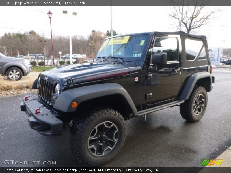 Black / Black 2016 Jeep Wrangler Rubicon 4x4