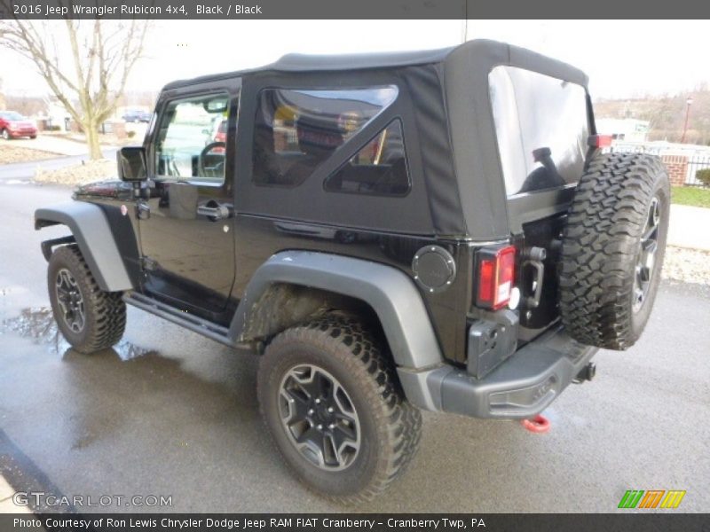 Black / Black 2016 Jeep Wrangler Rubicon 4x4
