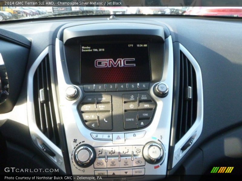 Champagne Silver Metallic / Jet Black 2014 GMC Terrain SLE AWD