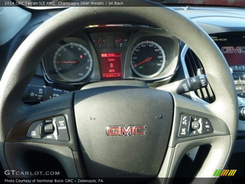 Champagne Silver Metallic / Jet Black 2014 GMC Terrain SLE AWD