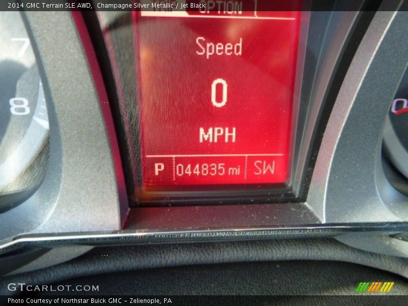 Champagne Silver Metallic / Jet Black 2014 GMC Terrain SLE AWD