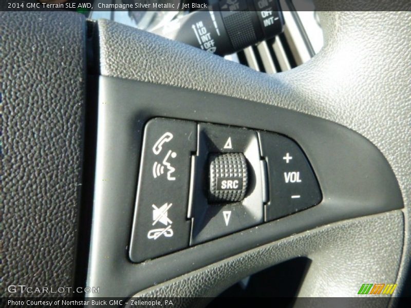 Champagne Silver Metallic / Jet Black 2014 GMC Terrain SLE AWD