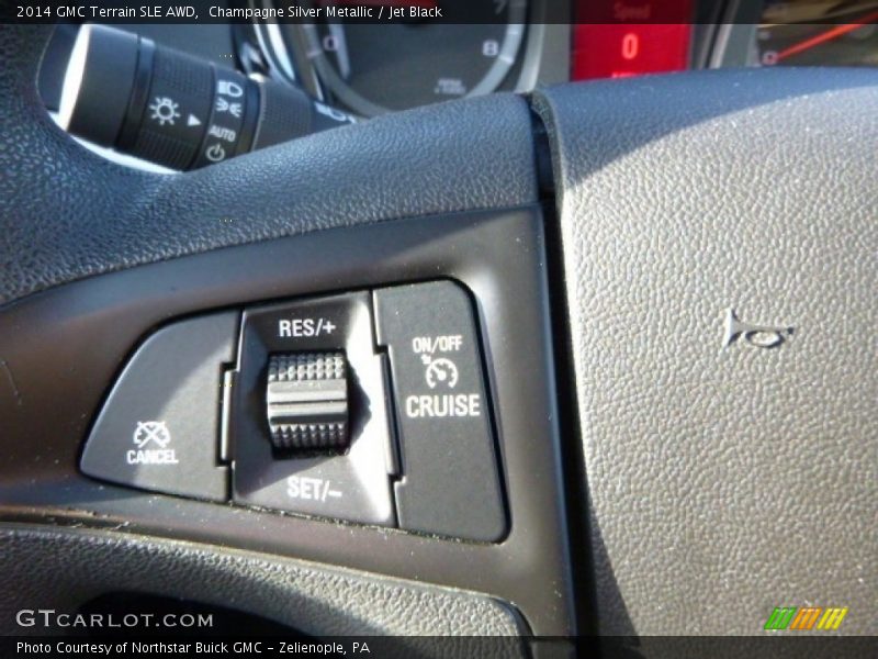 Champagne Silver Metallic / Jet Black 2014 GMC Terrain SLE AWD