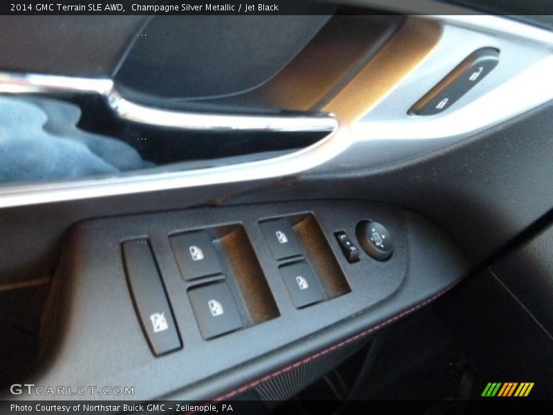 Champagne Silver Metallic / Jet Black 2014 GMC Terrain SLE AWD