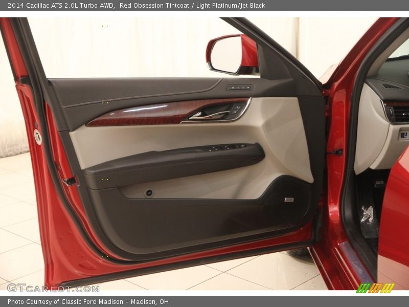 Red Obsession Tintcoat / Light Platinum/Jet Black 2014 Cadillac ATS 2.0L Turbo AWD