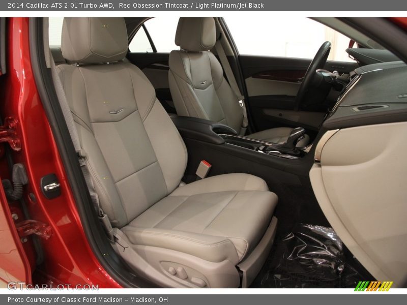 Red Obsession Tintcoat / Light Platinum/Jet Black 2014 Cadillac ATS 2.0L Turbo AWD