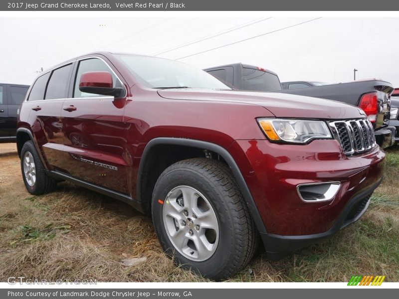 Velvet Red Pearl / Black 2017 Jeep Grand Cherokee Laredo