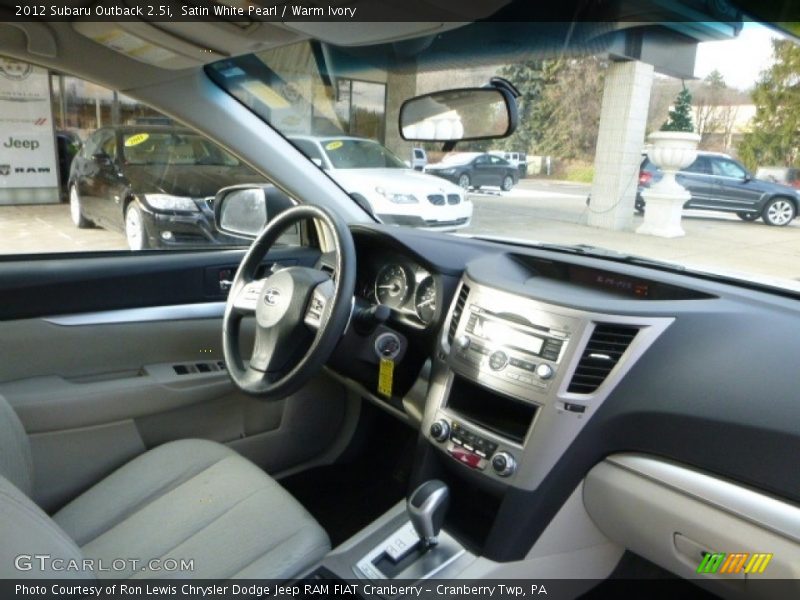 Satin White Pearl / Warm Ivory 2012 Subaru Outback 2.5i