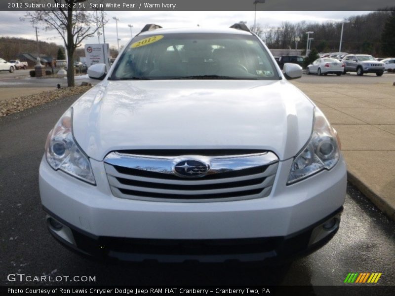 Satin White Pearl / Warm Ivory 2012 Subaru Outback 2.5i