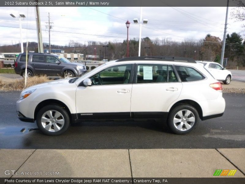 Satin White Pearl / Warm Ivory 2012 Subaru Outback 2.5i