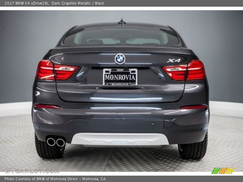 Dark Graphite Metallic / Black 2017 BMW X4 xDrive28i