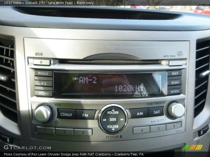 Satin White Pearl / Warm Ivory 2012 Subaru Outback 2.5i