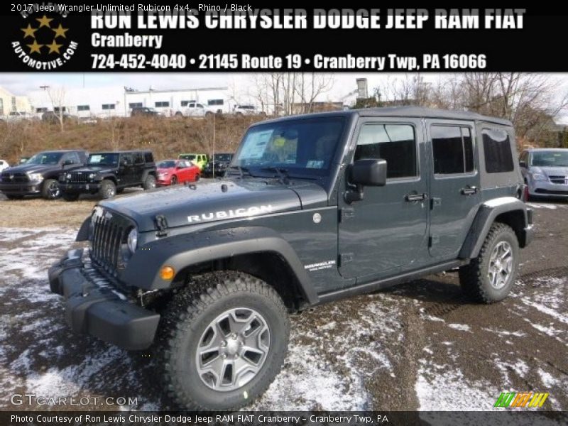Rhino / Black 2017 Jeep Wrangler Unlimited Rubicon 4x4