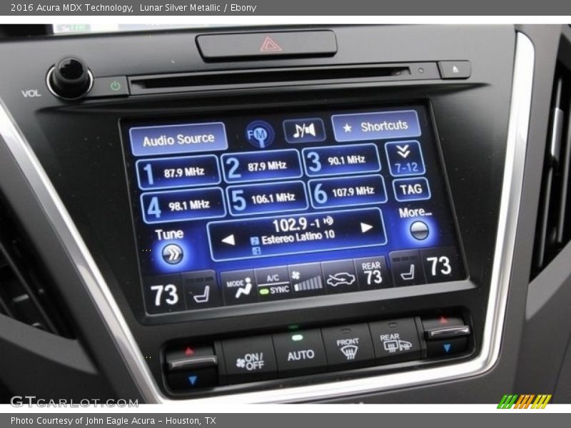 Lunar Silver Metallic / Ebony 2016 Acura MDX Technology
