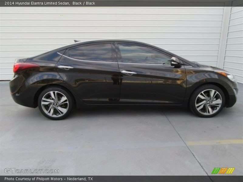 Black / Black 2014 Hyundai Elantra Limited Sedan