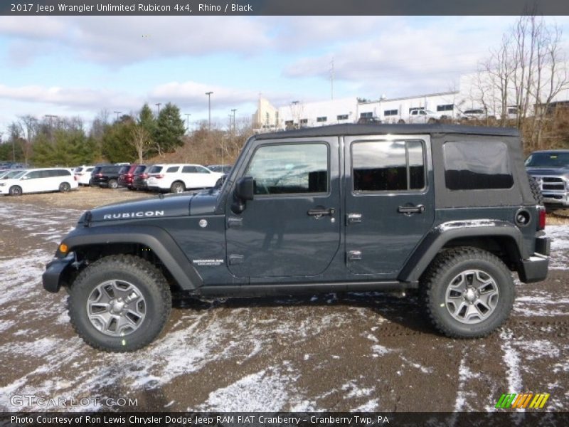 Rhino / Black 2017 Jeep Wrangler Unlimited Rubicon 4x4